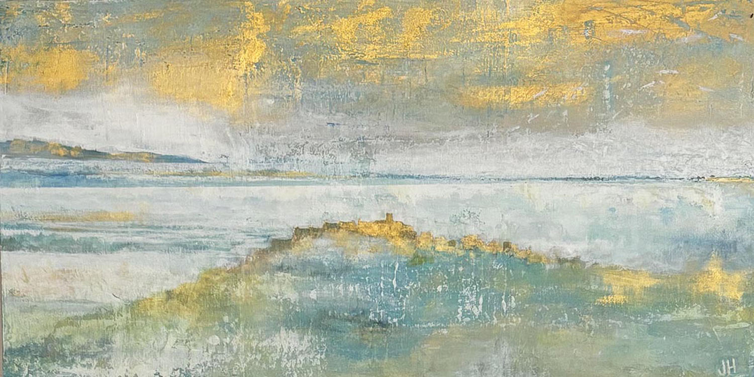 BAGES MIST GREEN GOLD - Jane Heyes Artist - LEtoile dArt Narbonne France