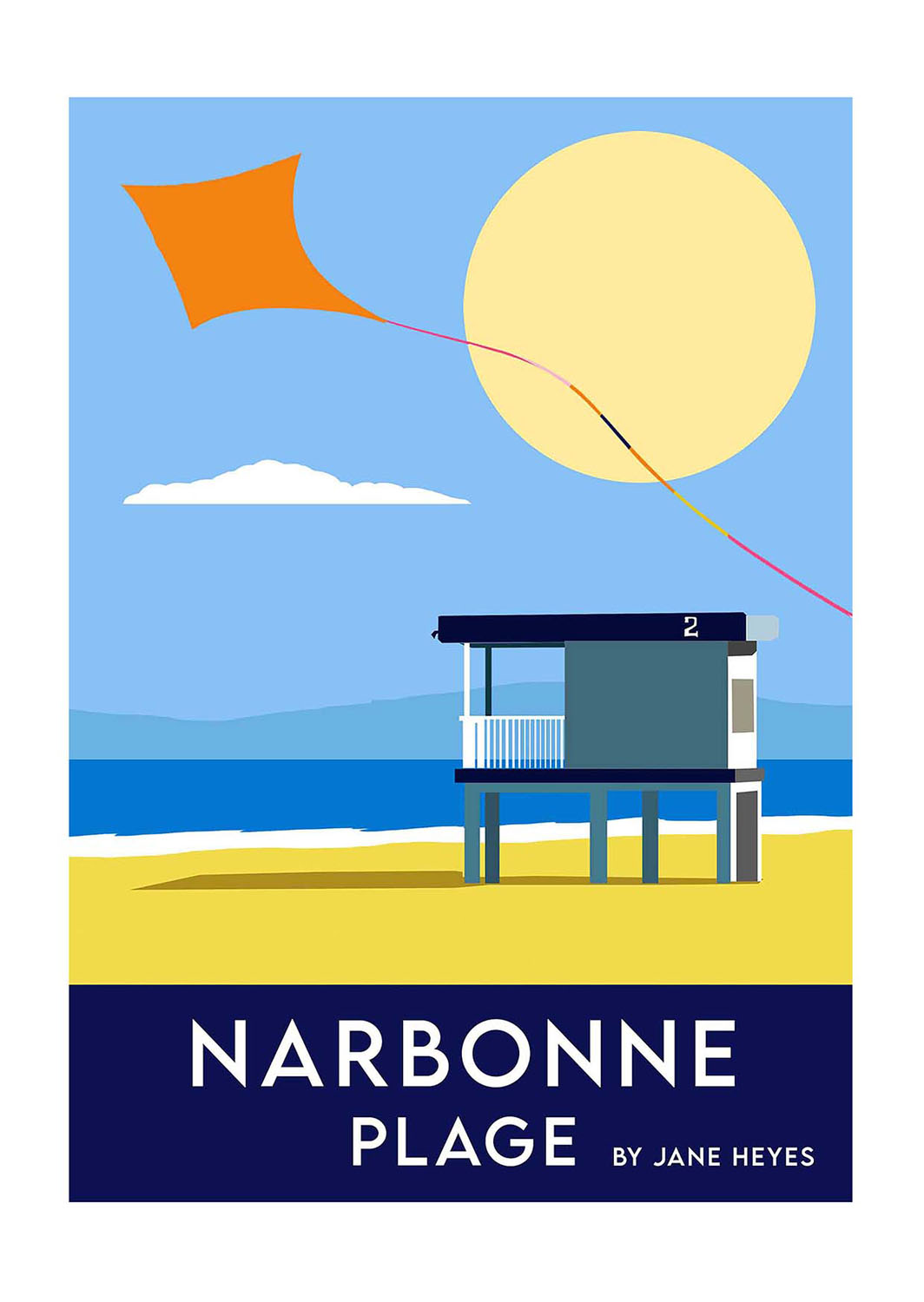 NARBONNE PLAGE - Jane Heyes Artist - LEtoile dArt Narbonne France