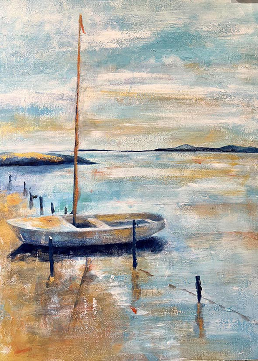 PEYRIAC single boat Jane Heyes Artist