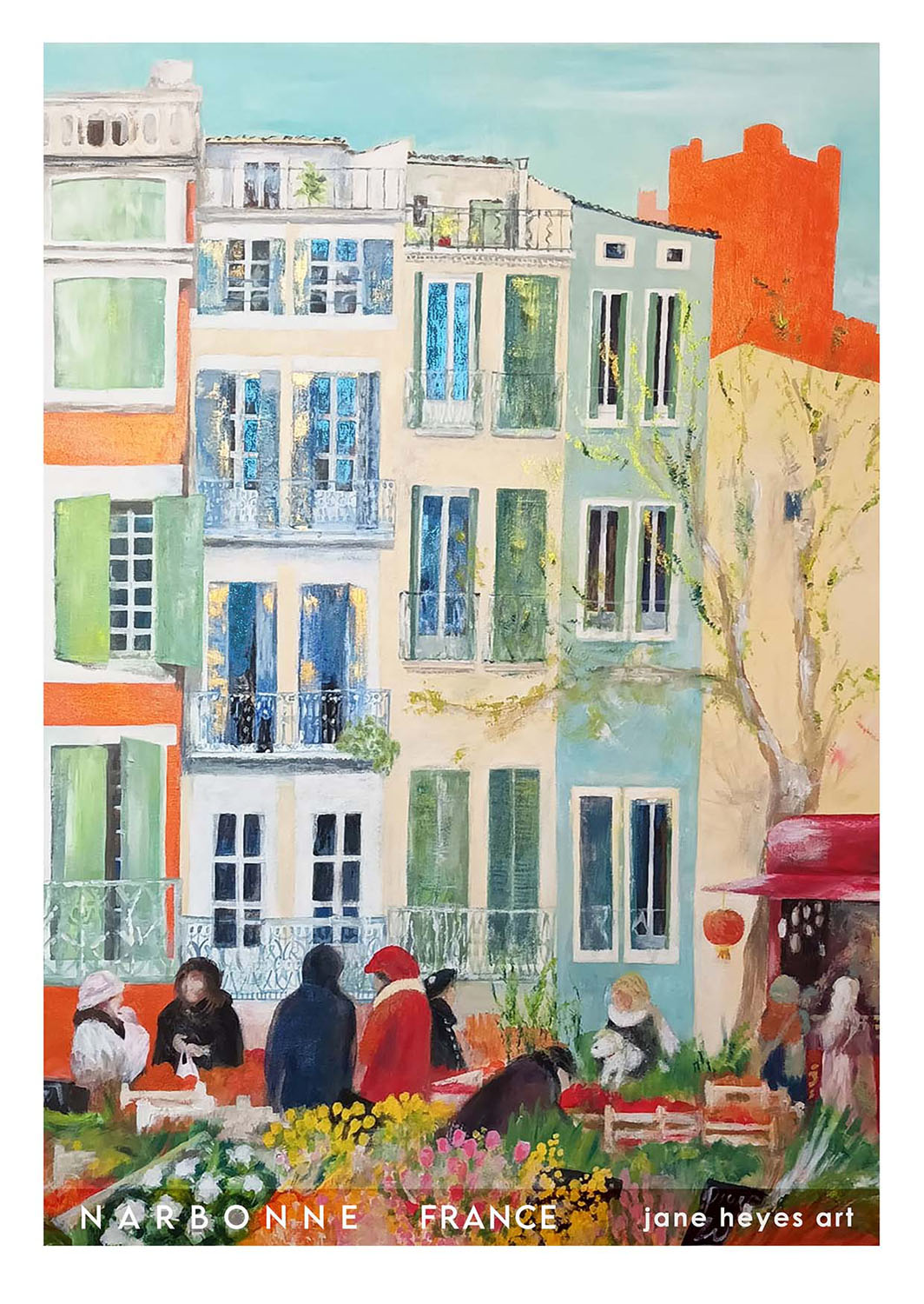 Printemps NARBONNE SPRING MARKET TRADITIONAL - Jane Heyes Artist - LEtoile dArt Narbonne France