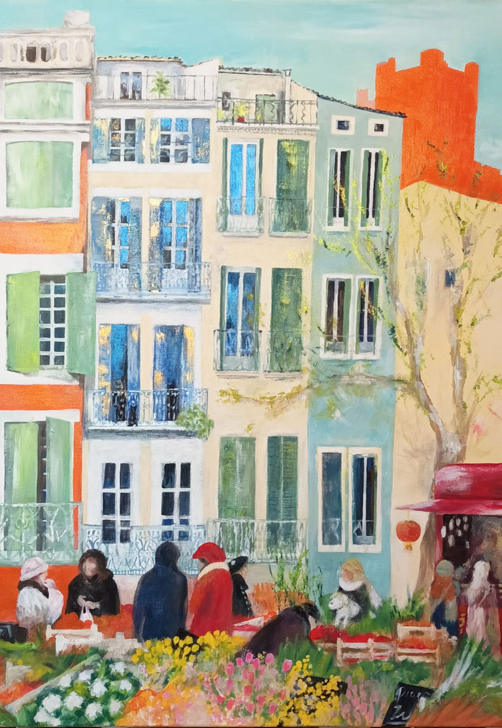 Printemps Narbonne painting Jane Heyes Art