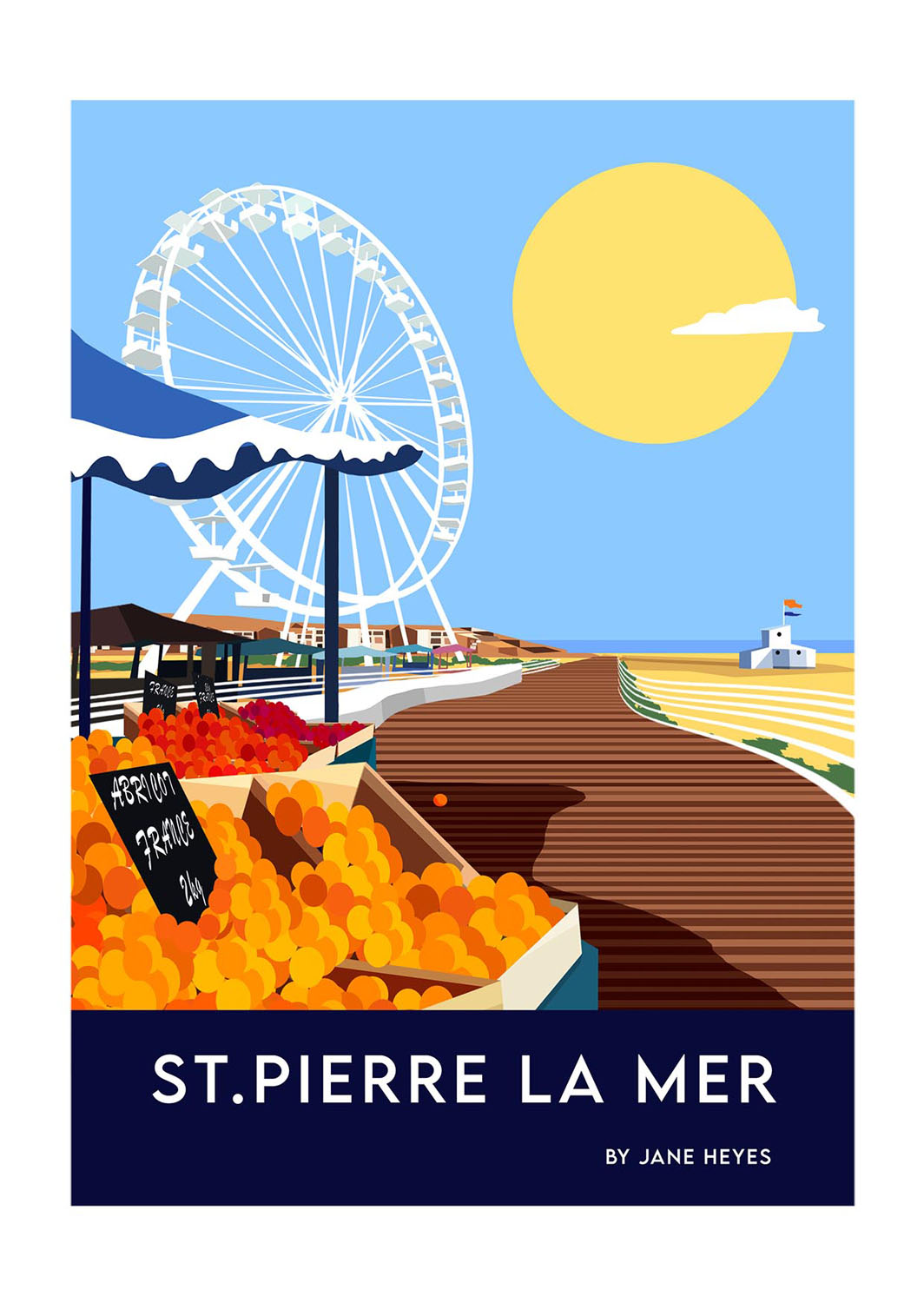 ST PIERRE LA MER - Jane Heyes Artist - LEtoile dArt Narbonne France