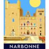 Palais des Archeveques Affiche Jane Heyes Art Narbonne