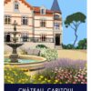 Affiche Poster Narbonne 50 x 70 Chateau CAPITOUL Jane Heyes lEtoile dArt