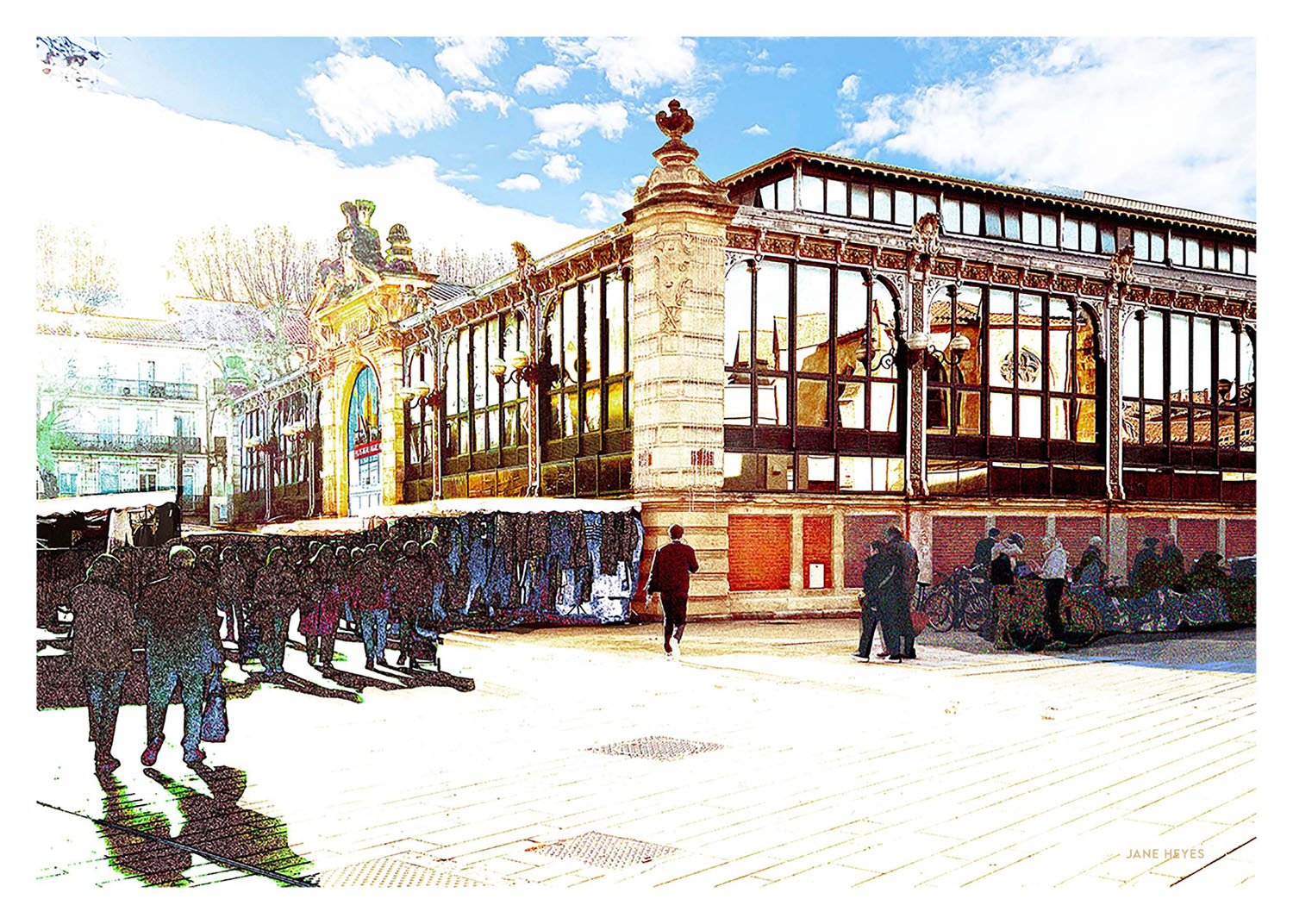 Les Halles Jane Heyes Art Narbonne