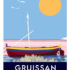 50 X 70 CM GRUISSAN LE SALIN Affiche gruissan narbonne poster letoile dart b