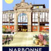 50 X 70 LES HALLES Affiche gruissan narbonne poster letoile dart b