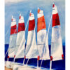 30 x 40 KATS Jane Heyes Artist lEtoile dArt Narbonne La Nautique Affiche Poster