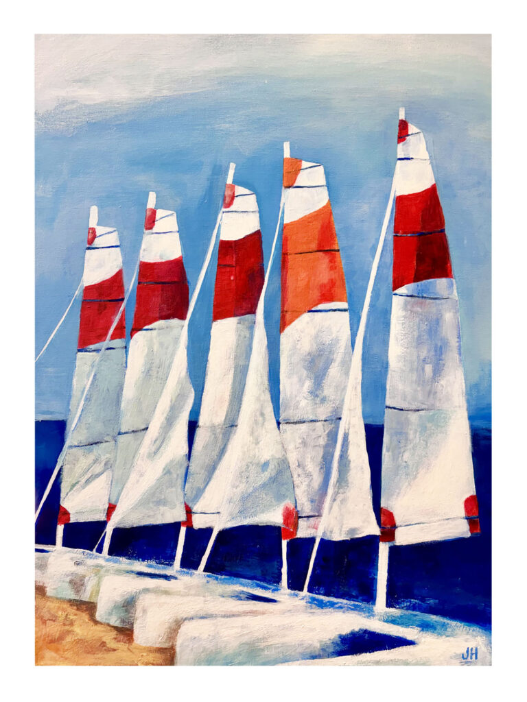 30 x 40 KATS Jane Heyes Artist lEtoile dArt Narbonne La Nautique Affiche Poster