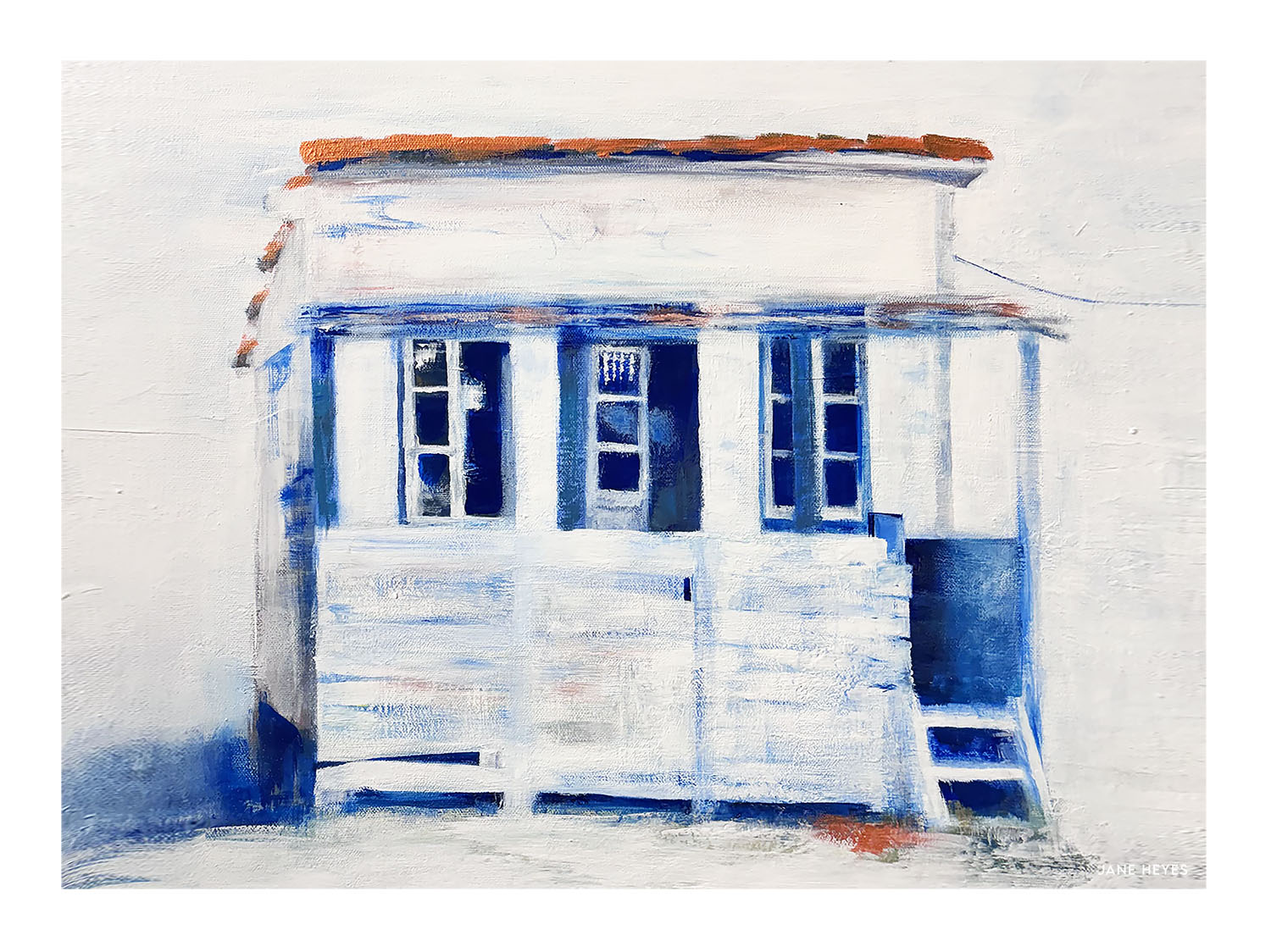 30x40 Mon Plaisir chalet Gruissan Jane Heyes Artist lEtoile dArt Affiche Poster
