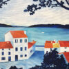 50x50 Petit Village Gruissan Jane Heyes Artist lEtoile dArt