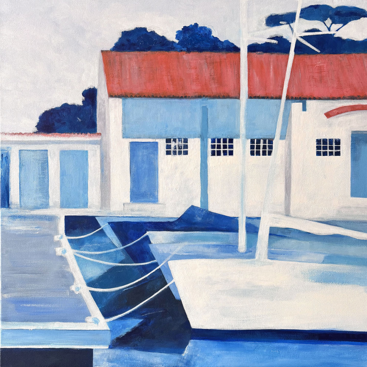 80x80 La Nautique Jane Heyes Artist lEtoile dArt Narbonne Narbonne Bages