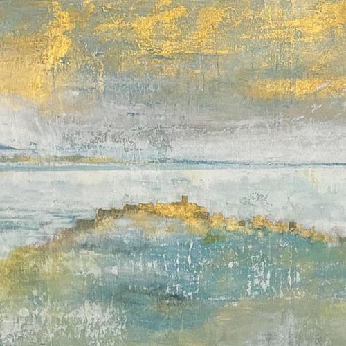 BAGES MIST GREEN GOLD - Jane Heyes Artist - LEtoile dArt Narbonne France