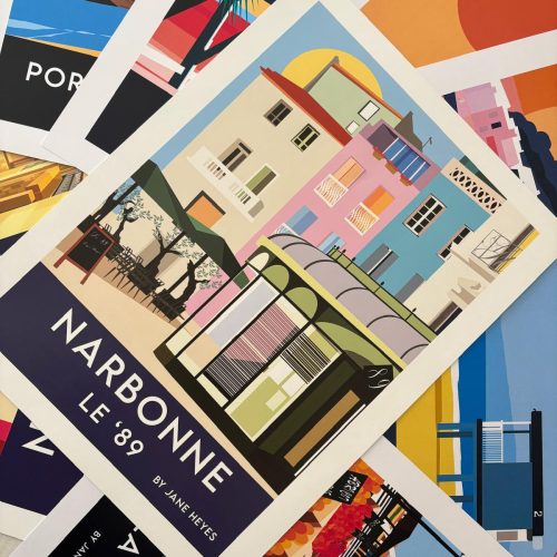 Bauhaus prints Narbonne affiche Jane Heyes