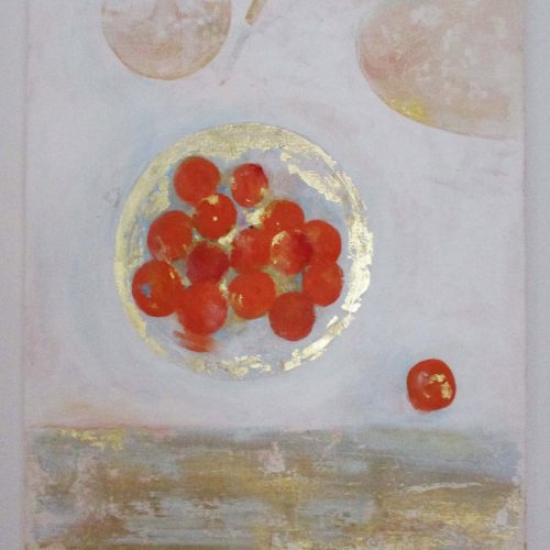 Apricots-50x70-acrylic-gold